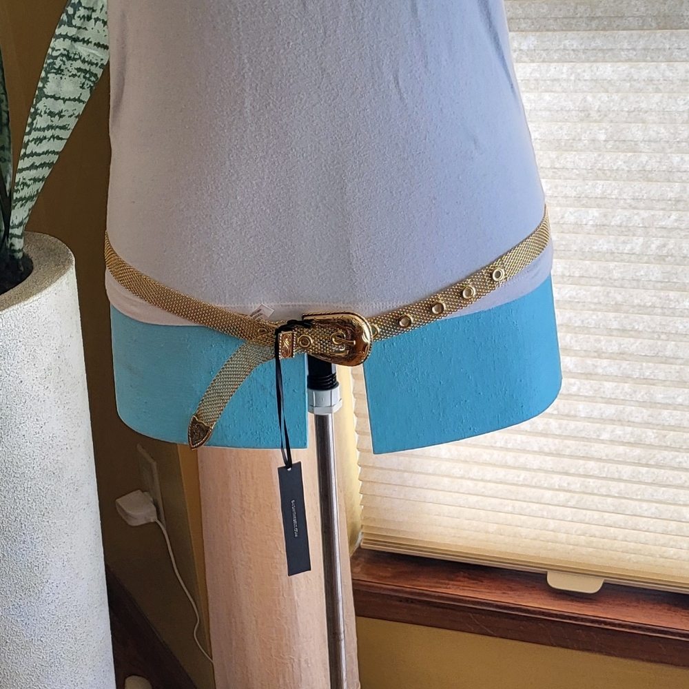 B-Low The Belt NWT Women's Gold Chain Link Belt Size S.